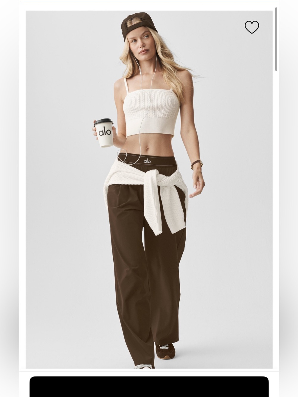 ALO Yoga Suit Up Trouser (LONG) Espresso M-NWT